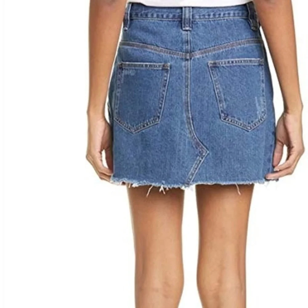Free People Denim Mini Skirt - Picture 2 of 4